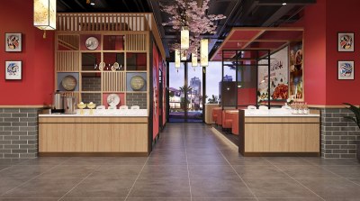 新中式国风火锅店3D模型下载